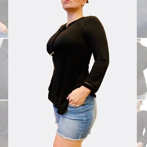 Embroidered Knit Top
BEAUTIFULLY EMBROIDERED, COMFORTABLE DRESSY BLACK TOP